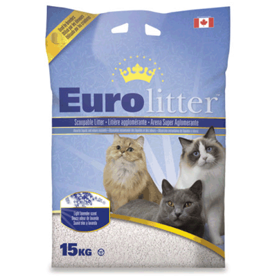 [고양이모래] 유로리터 15kg - 라벤더