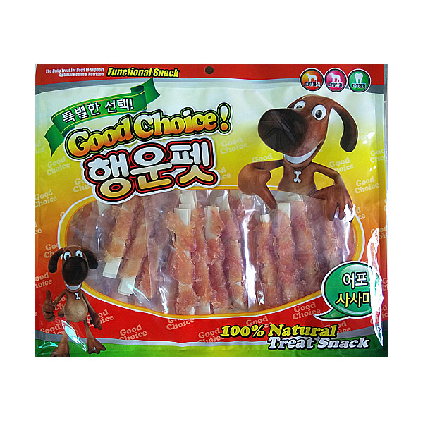 [강아지간식] 행운펫 어포사사미 400G 1+1