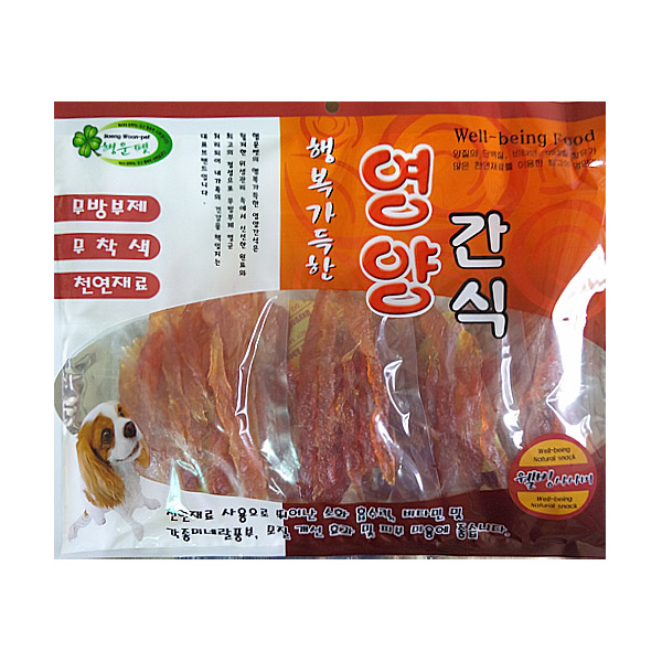 [강아지간식] 행운펫 사사미 슬라이스 400G 1+1