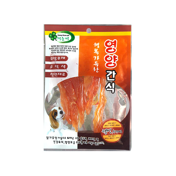 [강아지간식] 행운펫 사사미 슬라이스 70G 1+1
