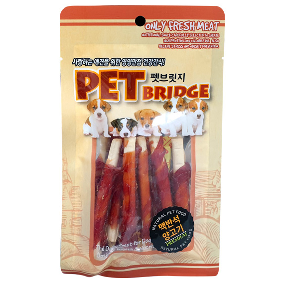 [강아지간식] 행운펫 맥반석 양고기70G 1+1