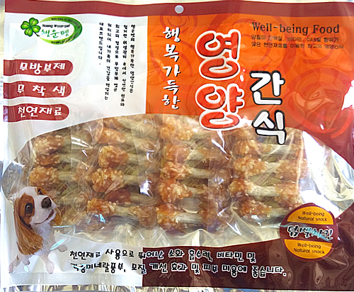 [강아지간식] 행운 덤벨 치킨 400G